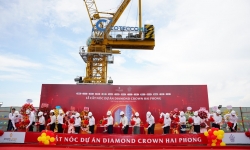 DOJILAND chính thức cất nóc dự án Diamond Crown Hai Phong